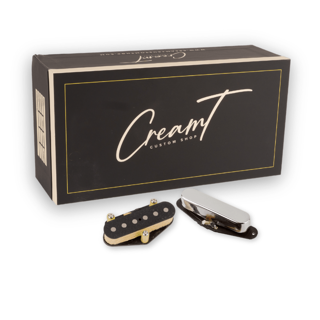 Cream T Custom Shop Caster Single-Coil Set - Raw Nickel Aurora Music Works