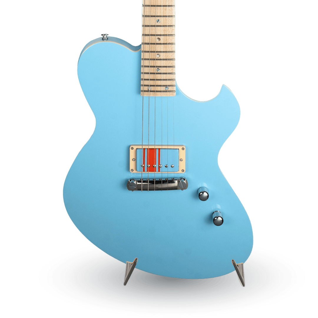 NEWMAN HONEYCOMB JUNIOR GT-40 GUITAR-X BABY BLUE (2 PICKUPS INCLUDED) - 040824 Aurora Music Works