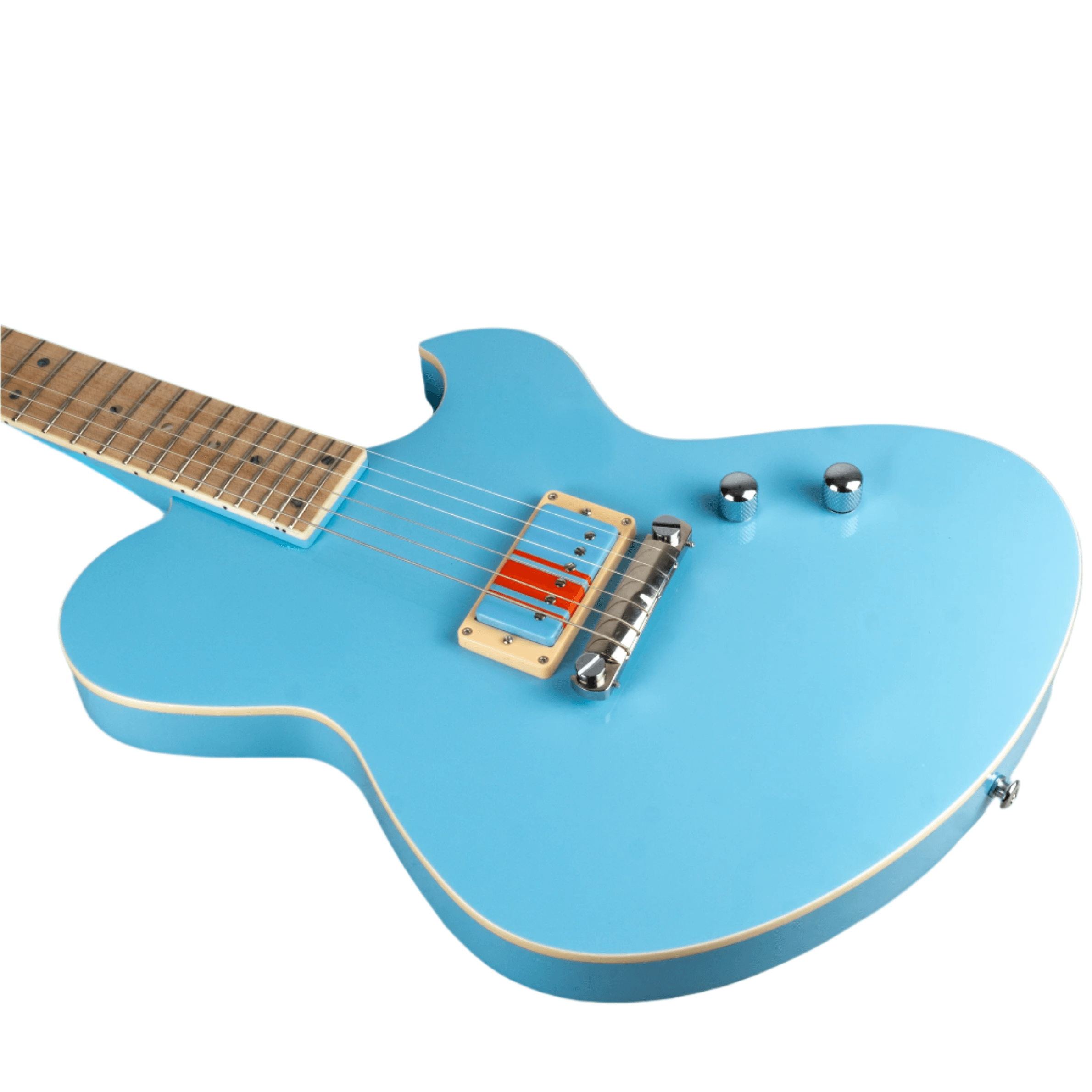 NEWMAN HONEYCOMB JUNIOR GT-40 GUITAR-X BABY BLUE (2 PICKUPS INCLUDED) - 040824 Aurora Music Works