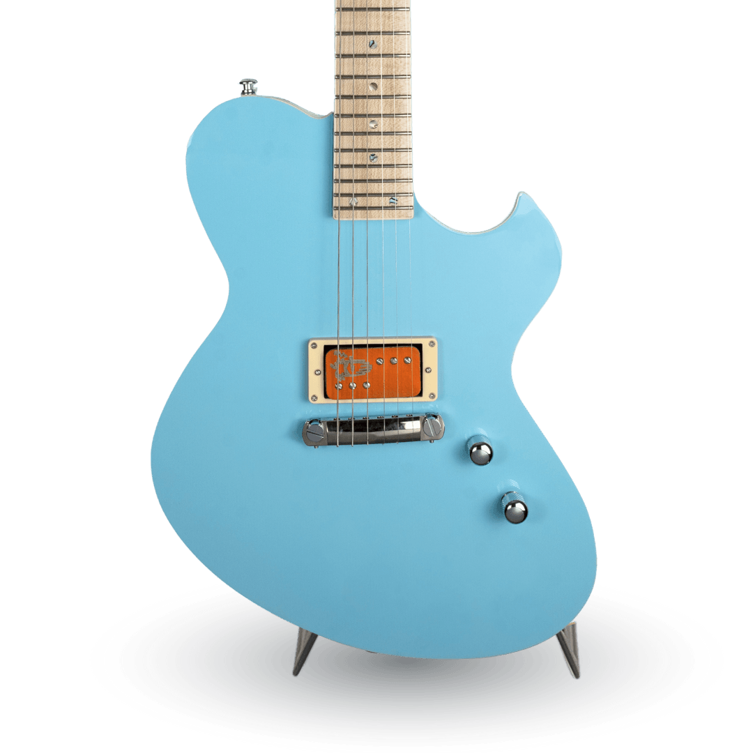 NEWMAN HONEYCOMB JUNIOR GT-40 GUITAR-X - ULTIMATE BILLY EDITION BABY BLUE (5 PICKUPS INCLUDED) - 090724 Aurora Music Works